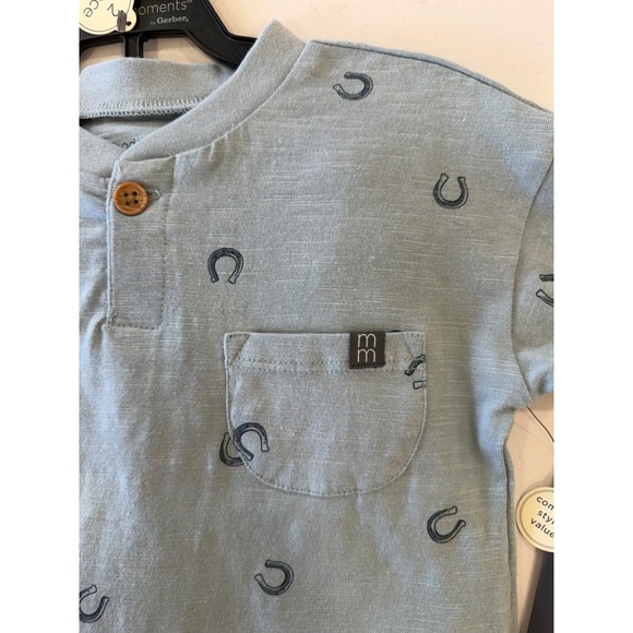 Modern Moments by Gerber Boys 18M 2-Piece Top and Cargo Pants Set Toddler New - Picture 2 of 8